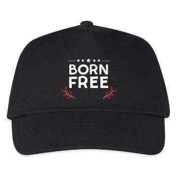 Né Libre - Casquette de baseball Enfant - noir - Devant