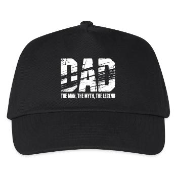 Dad The Man The Myth Legend - Kinder Basecap - Schwarz - Vorne
