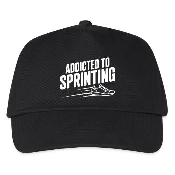 Addicted to Sprinting - Kids’ Baseball Cap - black - Front