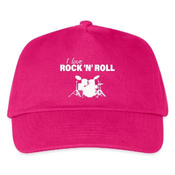 Rock & Roll - Kids’ Baseball Cap - fuchsia - Front