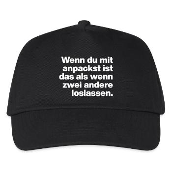 WHEN YOU GET DOWN TO BUSINESS, IT'S LIKE THIS... LAZY AND STUPID - Kids’ Baseball Cap - black - Front