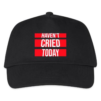 Je n’ai pas pleuré aujourd’hui en disant une ironie émotionnelle drôle - Casquette de baseball Enfant - noir - Devant