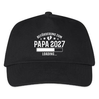 Dad-to-be 2027 Pregnancy Announcement - Kids’ Baseball Cap - black - Front