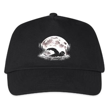 Bigfoot Schwimmer - Kinder Basecap - Schwarz - Vorne
