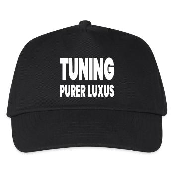 Tuning - Kinder Basecap - Schwarz - Vorne