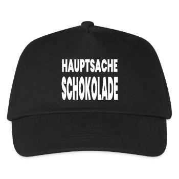 Schokolade - Kinder Basecap - Schwarz - Vorne