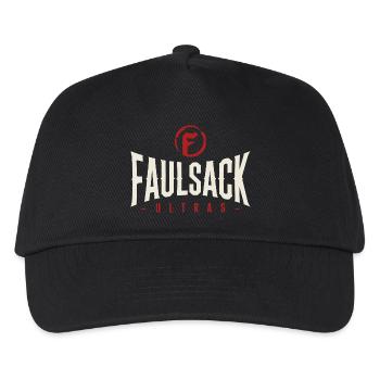 Faulsack ultras (white) - Kinder Basecap - Schwarz - Vorne