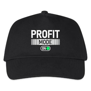 Profit Mode on Stock Market Exchange Trader - Kids’ Baseball Cap - black - Front