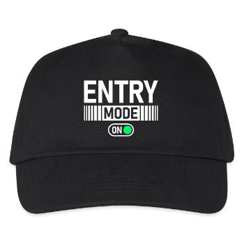 Entry Mode on Stock Market Exchange Trader - Kids’ Baseball Cap - black - Front