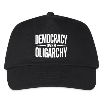 Democracy over Oligarchy - Kids’ Baseball Cap - black - Front