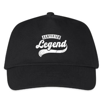 Zertifizierte Legende - Kinder Basecap - Schwarz - Vorne
