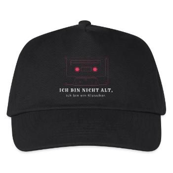 Ich bin nicht alt ich bin ein Klassiker - Vintage  - Kinder Basecap - Schwarz - Vorne