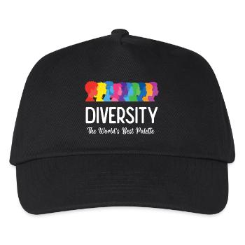 LGBT-Pride-Monat – Vielfalt. Die beste Palette - Kinder Basecap - Schwarz - Vorne