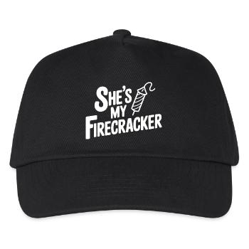 She's My Firecracker - Kids’ Baseball Cap - black - Front