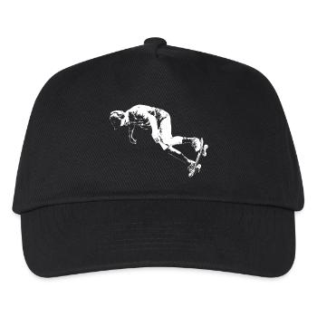 Skater - Kinder Basecap - Schwarz - Vorne