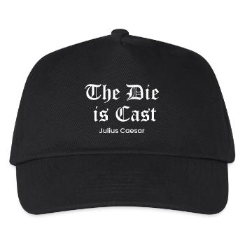 Die is Cast quote by Caesar - Kids’ Baseball Cap - black - Front