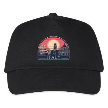 Italy Destinations Sunset Art - Kids’ Baseball Cap - black - Front