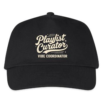 Playlist Curator | Road trip music vibe - Kids’ Baseball Cap - black - Front