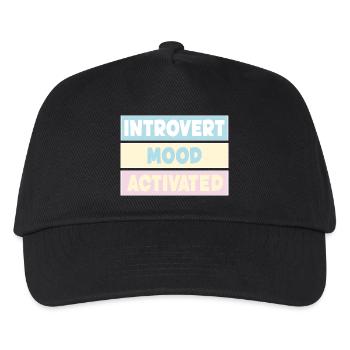 Introvert - Kids’ Baseball Cap - black - Front