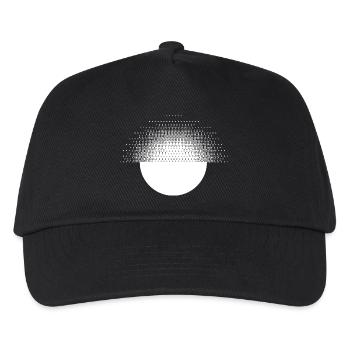 Geometrisches Sonnendesign - Kinder Basecap - Schwarz - Vorne