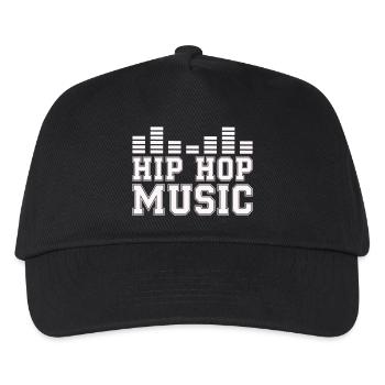 hip_hop_music_rap - Kinder Basecap - Schwarz - Vorne