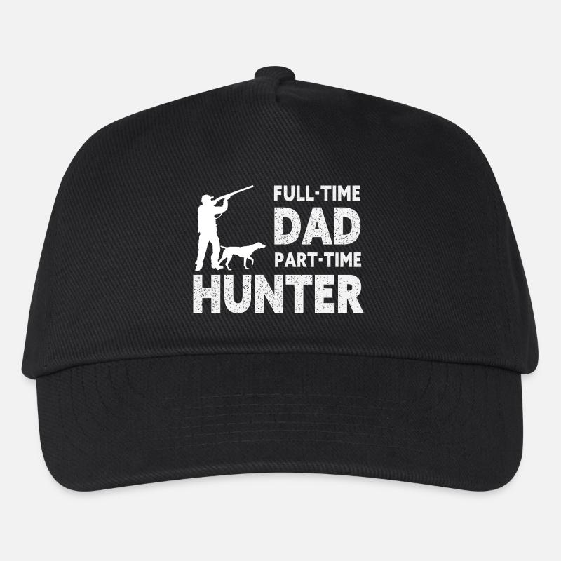 Full-Time Dad Part-Time Hunter – Dad Gift - Casquette de baseball Enfant - noir