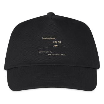 You can’t calm the storm- für dunkle Produkte - Kinder Basecap - Schwarz - Vorne