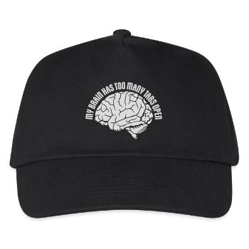 My Brain Has Too Many Tabs Open Lustig Grübeln - Kids’ Baseball Cap - black - Front