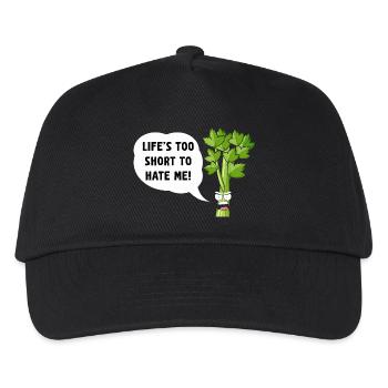 Celery Snark: Life's Too Short to Hate - Kids’ Baseball Cap - black - Front