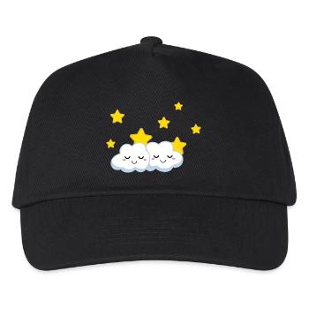 Nuages câlins - Casquette de baseball Enfant - noir - Devant