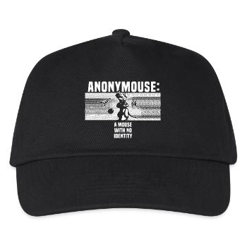 Anonymouse – une souris sans identité - Casquette de baseball Enfant - noir - Devant