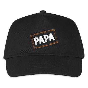 Papa - Casquette de baseball Enfant - noir - Devant