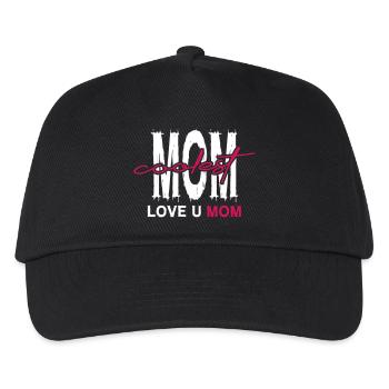 Mom_Coolest_Love_You_Mom - Casquette de baseball Enfant - noir - Devant
