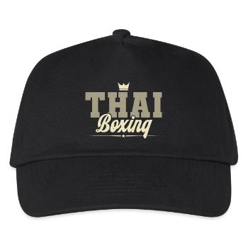 Thai Boxing - Kinder Basecap - Schwarz - Vorne