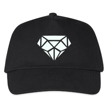 Diamant  - Kinder Basecap - Schwarz - Vorne
