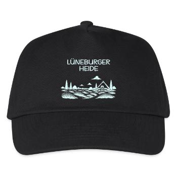 Lüneburger Heide - Kinder Basecap - Schwarz - Vorne