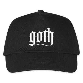 Blason monogramme en écriture gothique - Casquette de baseball Enfant - noir - Devant