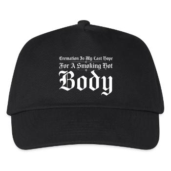 Ironie gothique Lettre noire audacieuse - Casquette de baseball Enfant - noir - Devant