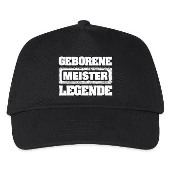 Meister als Legende - Kinder Basecap - Schwarz - Vorne