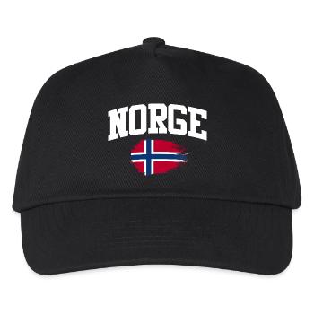 Norway Vacation Norge Fjords Travel Scandinavian - Kinder Basecap - Schwarz - Vorne