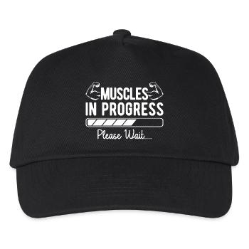 Powerlifting Bodybuilder Muscles In Progress Gym - Kids’ Baseball Cap - black - Front