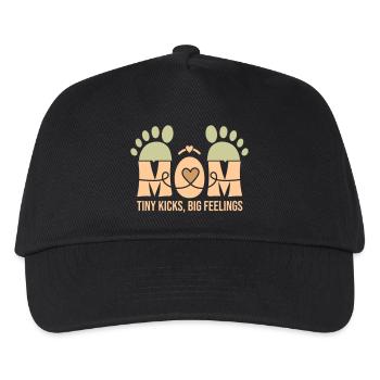 Tiny Kicks, Big Feelings – A Mother's Bond - Kids’ Baseball Cap - black - Front