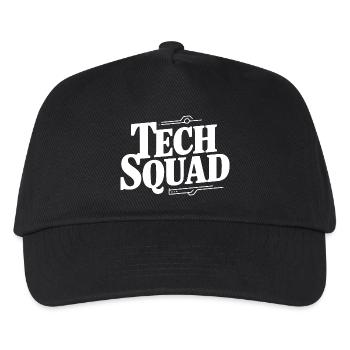 Tech Squad - Kinder Basecap - Schwarz - Vorne