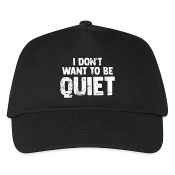 Ich will nicht lustig sein Humor Geschenk Lustig - Kinder Basecap - Schwarz - Vorne