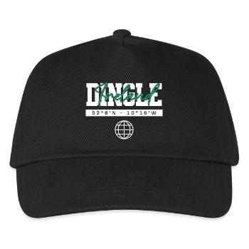 Dingle Irland Koordinaten Reise Souvenir - Kinder Basecap - Schwarz - Vorne