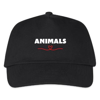 Animaux que les animaux adorent - Casquette de baseball Enfant - noir - Devant