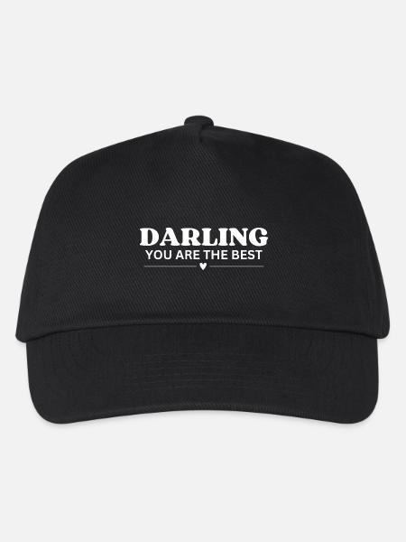 Darling you are the best - Kinder Basecap - Schwarz