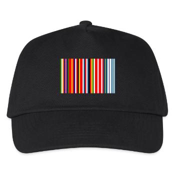 Europe Barcode Flag - Kids’ Baseball Cap - black - Front