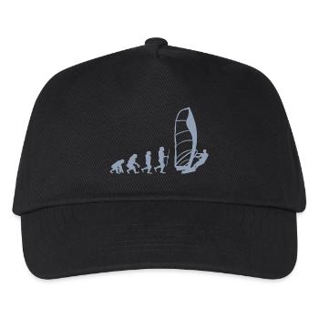 Evolution of Windsurfing - Kinder Basecap - Schwarz - Vorne