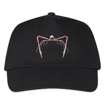 Seespinne Matrose Seemann Krebstiere Krabbe - Kinder Basecap - Schwarz - Vorne